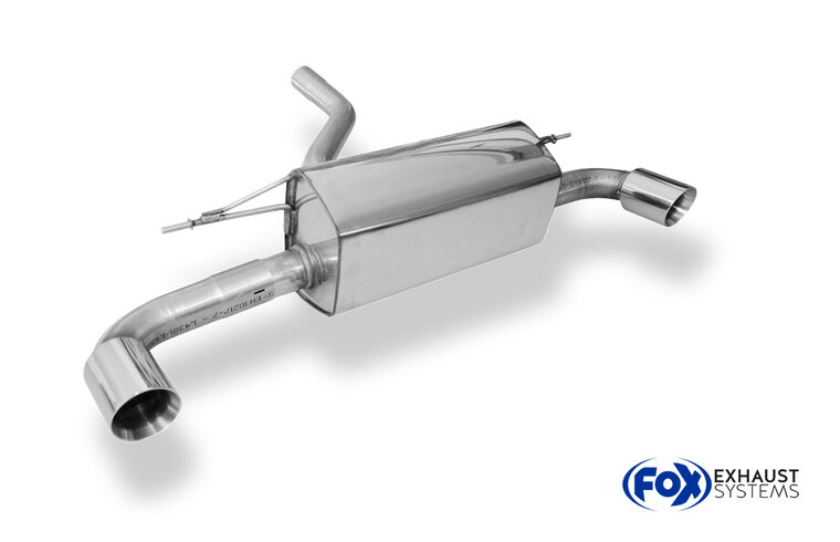 Fox Sportuitlaat BMW F20/F21 - 120d Achterdemper dwarsuitgang rechts/links - 1x90 Type 25 rechts/links