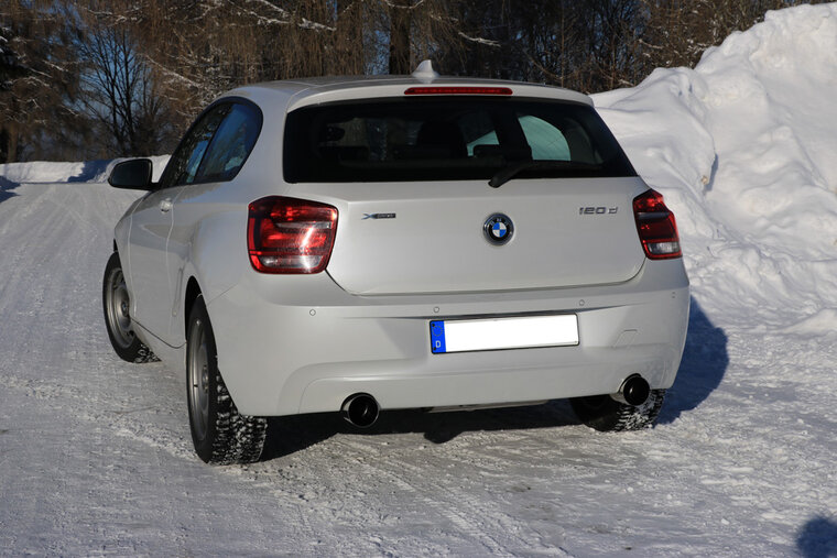 Fox Sportuitlaat BMW F20/F21 - 120d Achterdemper dwarsuitgang rechts/links - 1x100 Type 10 rechts/links