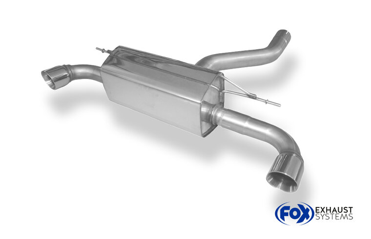 Fox Sportuitlaat BMW F20/F21 - 120d Achterdemper dwarsuitgang rechts/links - 1x90 Type 25 rechts/links