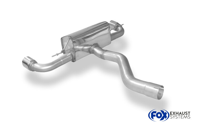 Fox Sportuitlaat BMW F20/F21 - 120d Achterdemper dwarsuitgang rechts/links - 1x90 Type 25 rechts/links