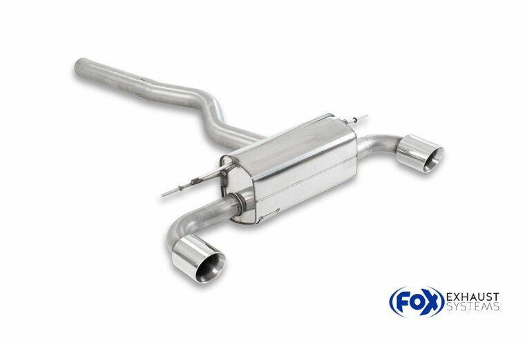 Fox Sportuitlaat BMW F20/21 - 118i met OPF-achterdemper, dwarsuitgang rechts/links - 1x100 type 25 rechts/links