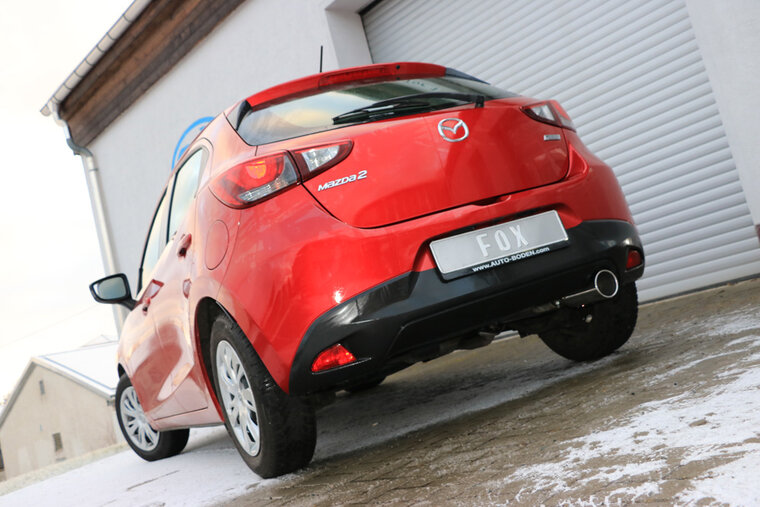 Fox Sportuitlaat Mazda 2 DL/DJ achterdemper - 1x100 Type 12