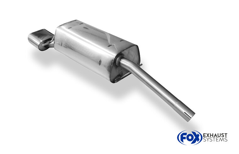 Fox Sportuitlaat Mazda 2 DY achterdemper - 150x70 Type 53