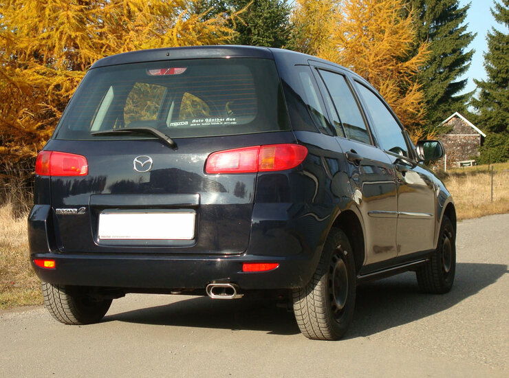 Fox Sportuitlaat Mazda 2 DY achterdemper - 150x70 Type 53