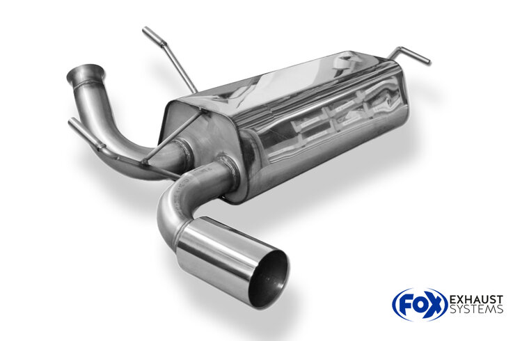 Fox Sportuitlaat Peugeot 206 RC dwarsgeplaatste achterdemper - 1x90 type 10