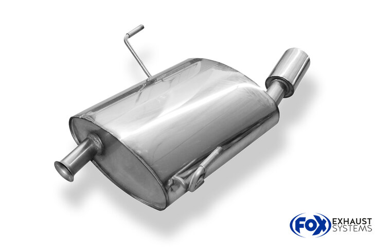Fox Sportuitlaat Peugeot 206 SW achterdemper - 88x74 Type 32
