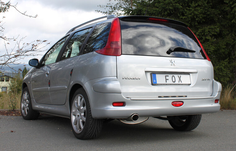 Fox Sportuitlaat Peugeot 206 SW achterdemper - 106x71 type 32