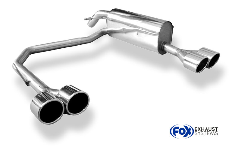 Fox Sportuitlaat Peugeot 207 RC achterdemper, rechter/linker uitlaat - 2x100 type 16 rechts/links