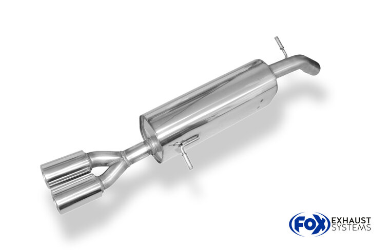 Fox Sportuitlaat Peugeot 207 SW enkelzijdige achterdemper - 2x80 Type 13