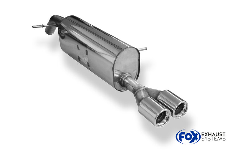 Fox Sportuitlaat Peugeot 208 GTI achterdemper - 2x76 Type 13