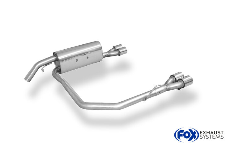 Fox Sportuitlaat Peugeot 208 GTI achterdemper, rechter/linker uitlaat - 2x76 Type 13 rechts/links