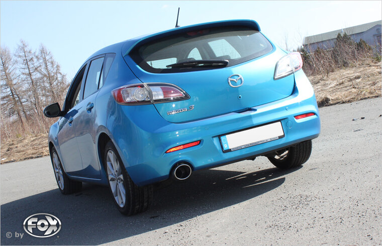 Fox Sportuitlaat Mazda 3 BL - Diesel Achterdemper - 129x106 Type 32