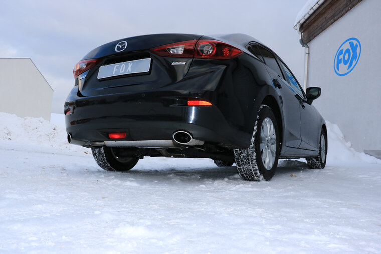 Fox Sportuitlaat Mazda 3 - BM - Sedan Achterdemper dwars rechts/links - 115x85 Type 38 rechts/links