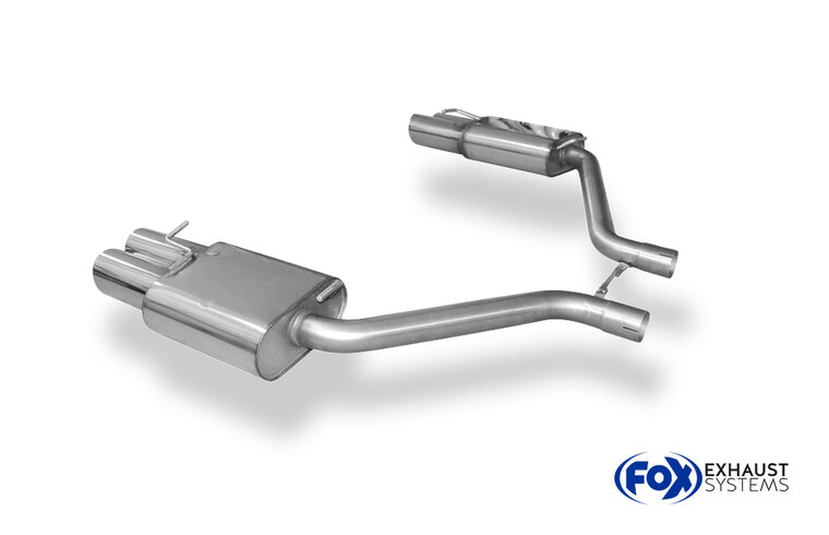Fox Sportuitlaat Chrysler 300C 3.0L CRD Achterdemper Rechts/Links - 2x100 Type 17 Rechts/Links