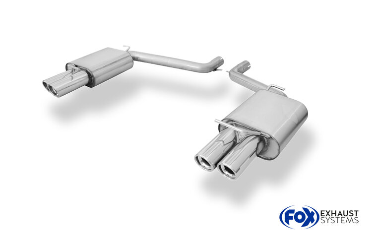 Fox Sportuitlaat Chrysler 300C 3.5L Achterdemper Rechts/Links Dubbele Pijp - 2x80 Type 17 Rechts/Links