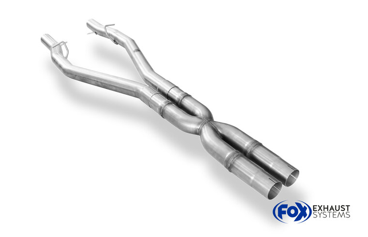 Fox Sportuitlaat Vervangingspijp voor de uitlaatdemper van de Chrysler 300C SRT8, inclusief drukwisselpijp.