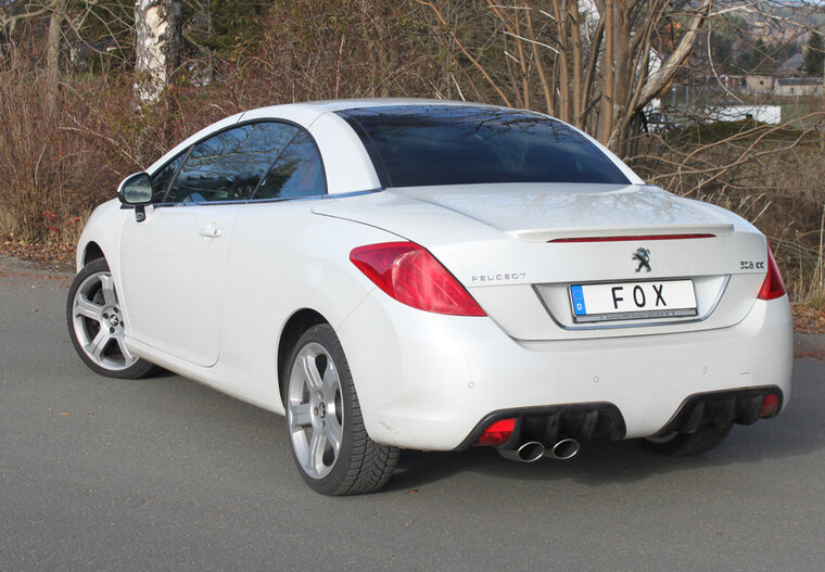 Fox Sportuitlaat Peugeot 308cc achterdemper - 2x106x71 Type 32