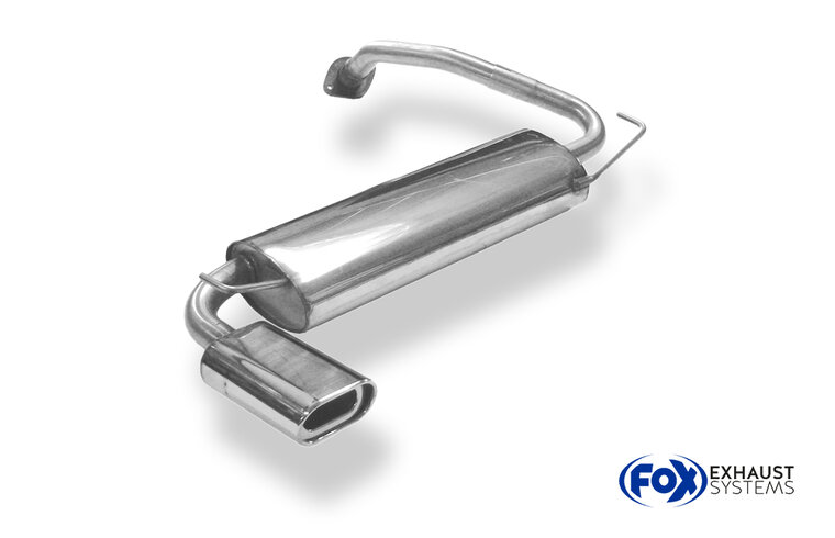 Fox Sportuitlaat Mazda 323F/323C Type BA Achterdemper dwars - 135x80 Type 53