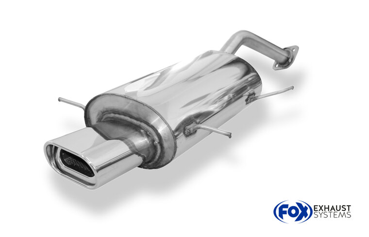 Fox Sportuitlaat Mazda 323 Type BG/ MX3 Type EC Achterdemper met flens - 135x80 Type 53