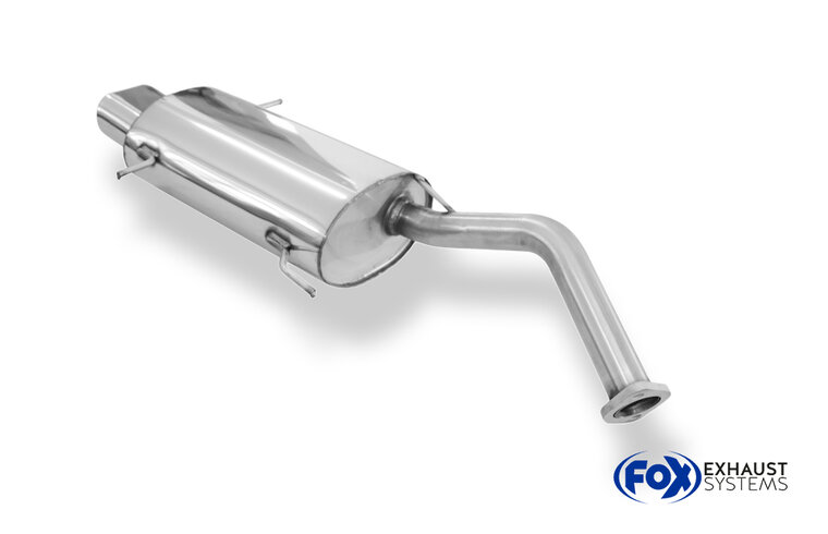 Fox Sportuitlaat Mazda 323 Type BG/ MX3 Type EC Achterdemper met flens - 135x80 Type 53