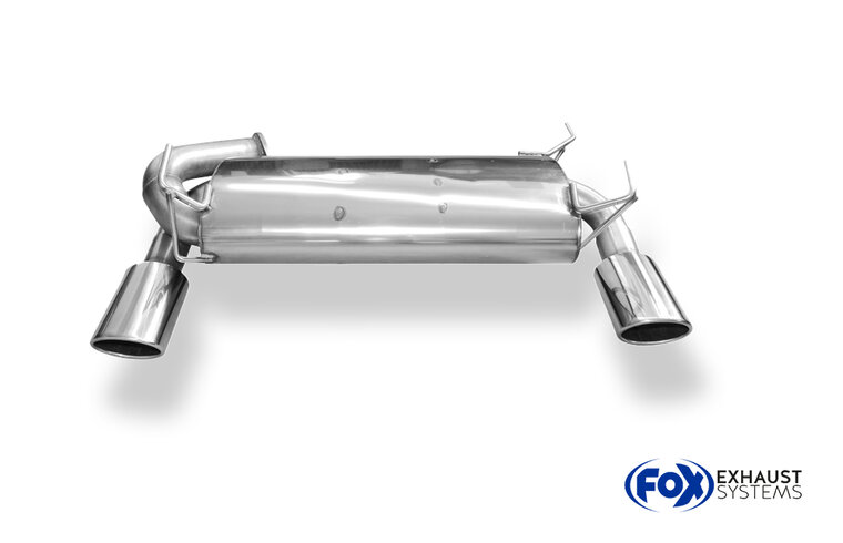 Fox Sportuitlaat Nissan 350Z achterdemper, dwarsuitlaat &Oslash;70mm rechts/links - 115x85 type 32 rechts/links