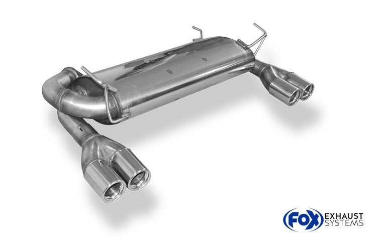 Fox Sportuitlaat Nissan 350Z achterdemper, dwarsuitlaat &Oslash;70mm rechts/links - 2x76 Type 13 rechts/links