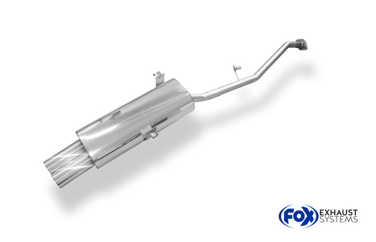 Fox Sportuitlaat BMW E30 316i/318i vanaf 9/87 Half uitlaatsysteem vanaf katalysator met 2-gats flens - 2x76 Type 10