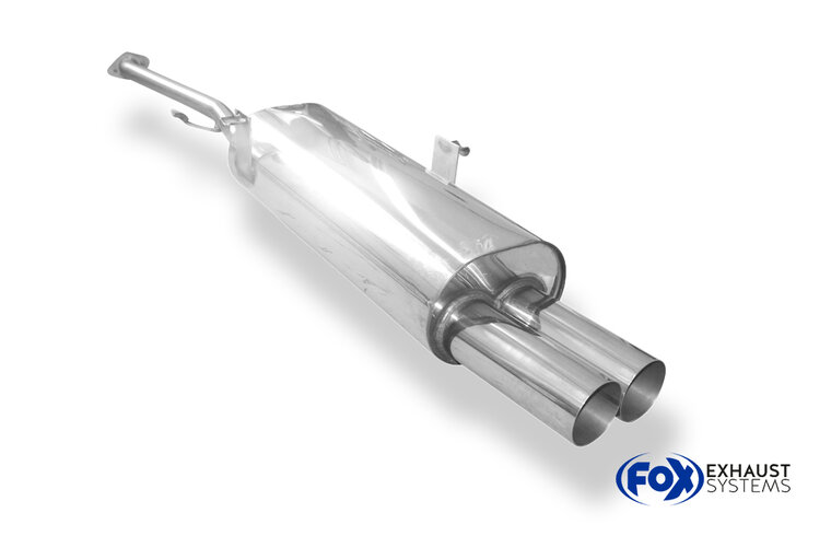 Fox Sportuitlaat BMW E30 316i/318i vanaf 9/87 Half uitlaatsysteem vanaf katalysator met 2-gats flens - 2x76 Type 10