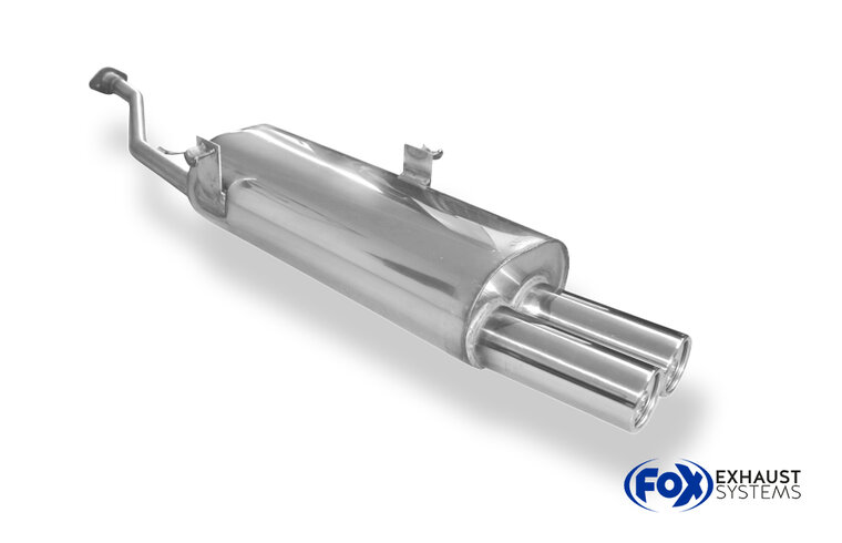 Fox Sportuitlaat BMW E30 316i/318i vanaf 9/87 Half uitlaatsysteem vanaf katalysator met 2-gats flens - 2x76 Type 13