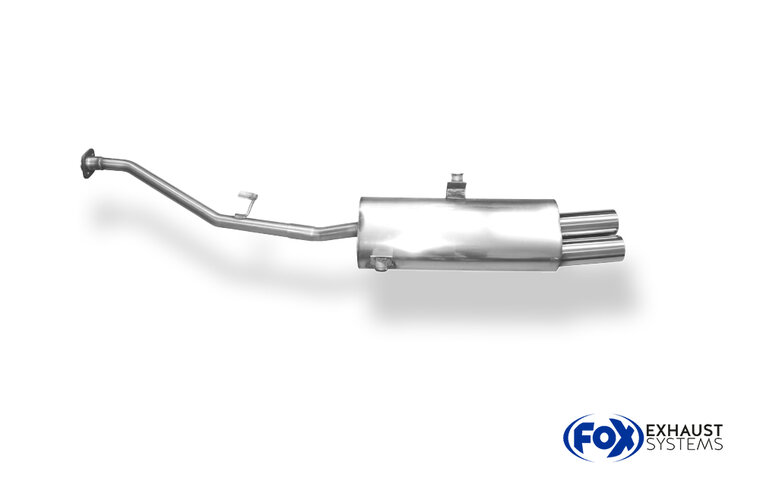 Fox Sportuitlaat BMW E30 316i/318i vanaf 9/87 Half uitlaatsysteem vanaf katalysator met 2-gats flens - 2x76 Type 13