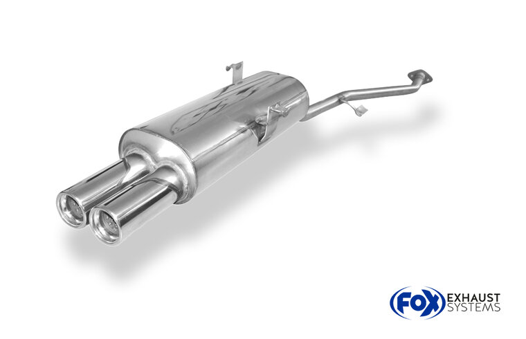 Fox Sportuitlaat BMW E30 316i/318i vanaf 9/87 Half uitlaatsysteem vanaf katalysator met 2-gats flens - 2x76 Type 13