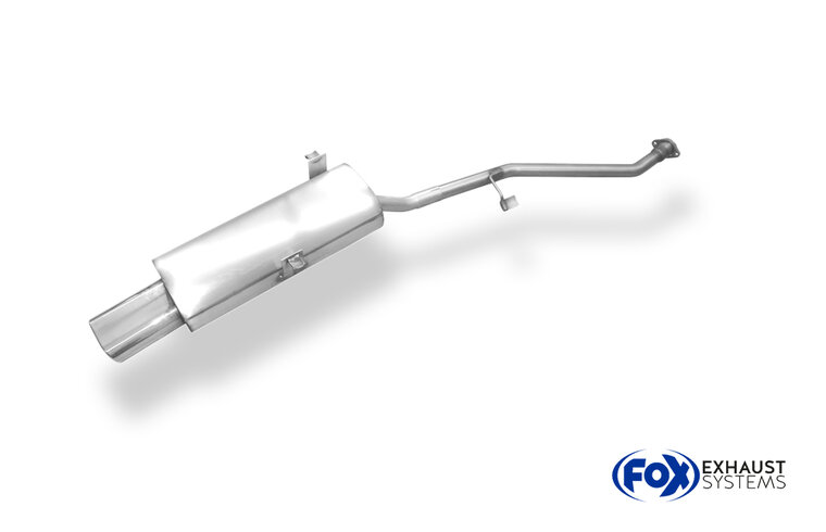 Fox Sportuitlaat BMW E30 316i/318i vanaf 9/87 Half uitlaatsysteem vanaf katalysator met 2-gats flens - 135x80 Type 53