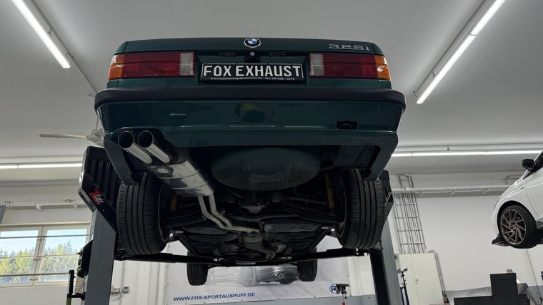 Fox Sportuitlaat BMW E30 320i/ 325i M-Technik achterdemper - 2x76 Type 14