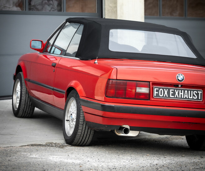 Fox Sportuitlaat BMW E30 316i/318i Sedan/Cabriolet Achterdemper - 1x80 Type 24