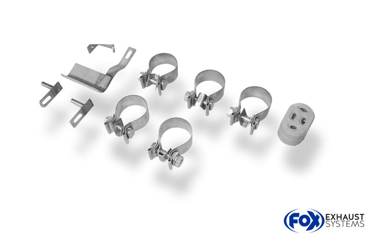 Fox Sportuitlaat BMW E46 320/ 323/ 325/ 328/ 330 Achterdemper, dubbele uitlaat, rechts/links - 2x76 Type 13 rechts/links