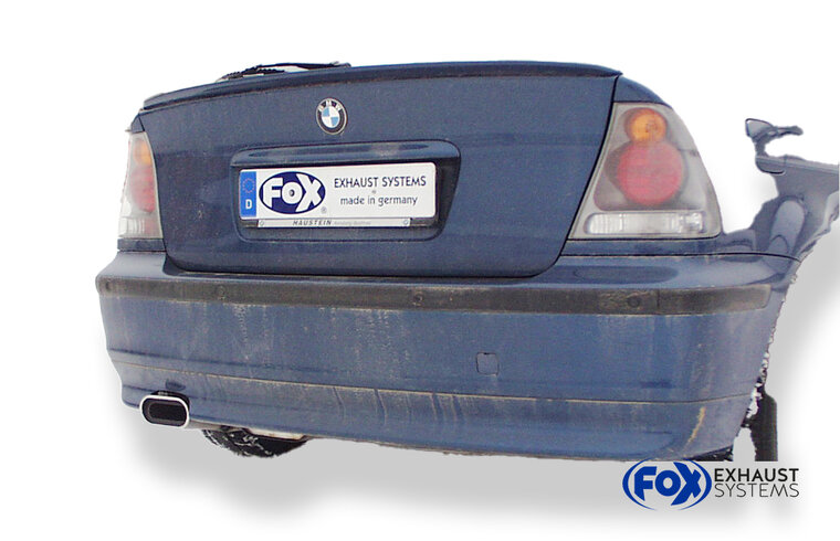 Fox Sportuitlaat BMW E46 316Ti/ 318Ti/ 325Ti Achterdemper - 135x80 Type 53