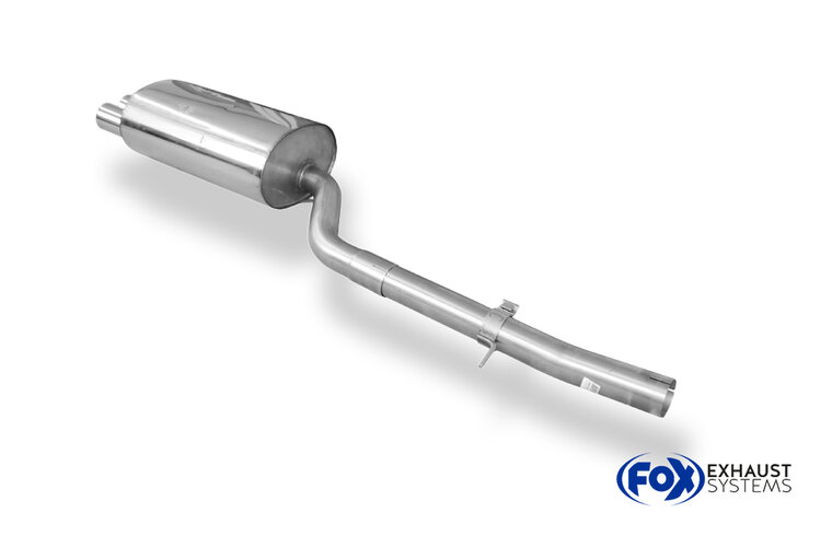 Fox Sportuitlaat BMW E46 320d enkelvoudige uitlaatdemper - 2x76 Type 10