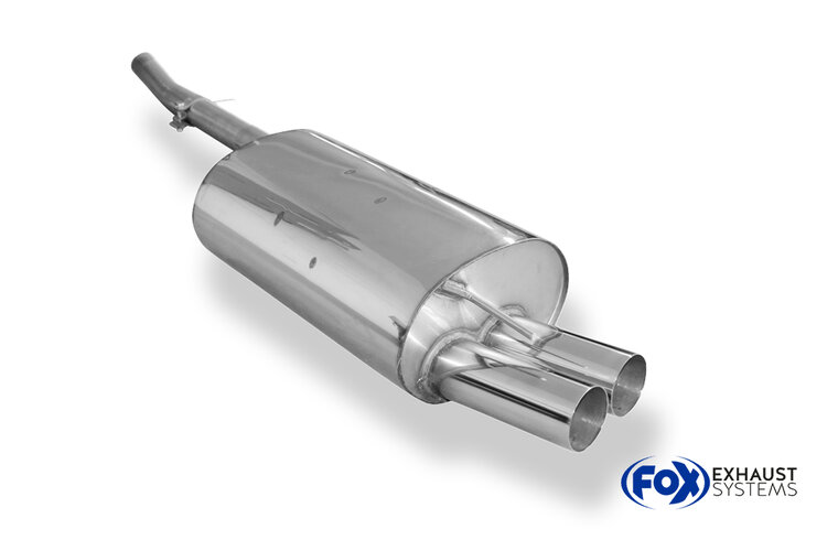 Fox Sportuitlaat BMW E46 320d enkelvoudige uitlaatdemper - 2x76 Type 10