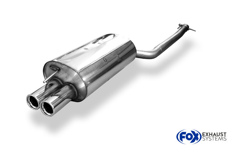 Fox Sportuitlaat BMW E46 320d uitlaatdemper met enkele uitlaat - 2x76 Type 13