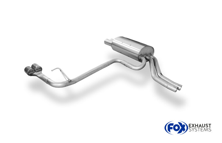 Fox Sportuitlaat BMW E46 330d/330xd Achterdemper, dubbele uitlaat (rechts/links) - 2x76 Type 13 rechts/links