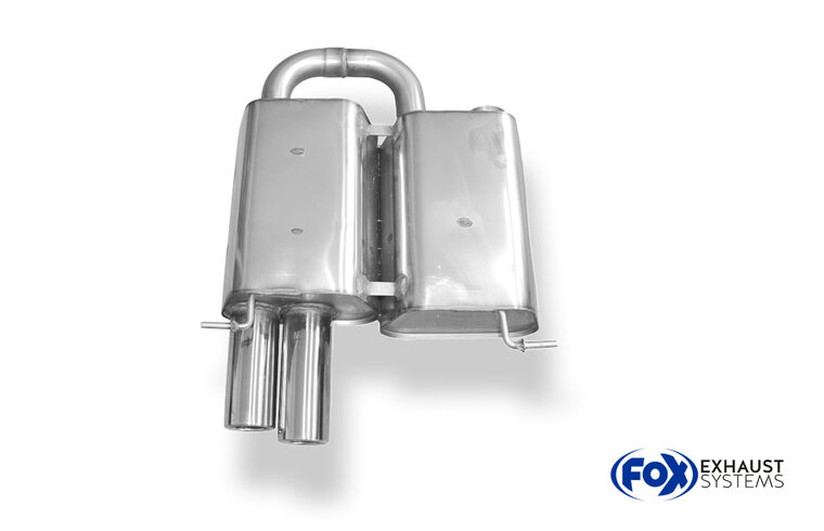 Fox Sportuitlaat BMW E90/91 318i/320i Achterdemper - 2x76 Type 13
