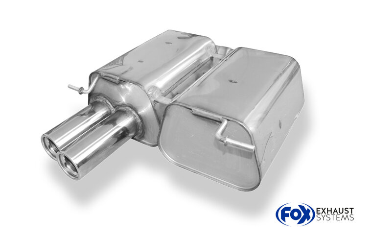 Fox Sportuitlaat BMW E90/91 318i/320i Achterdemper - 2x76 Type 13