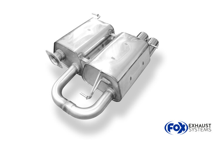 Fox Sportuitlaat BMW E90/91 318i/320i Achterdemper - 2x76 Type 13