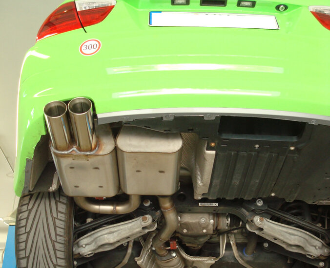 Fox Sportuitlaat BMW E90/91 - 325i Achterdemper - 2x80 Type 24