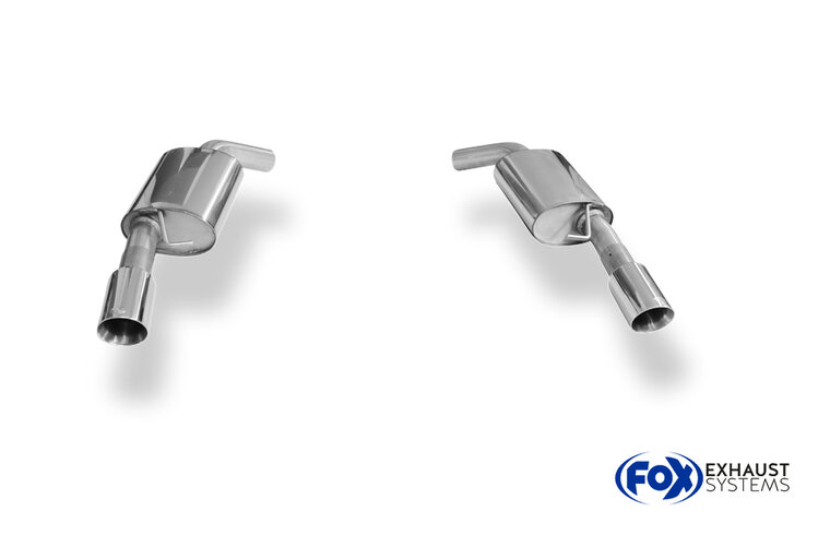 Fox Sportuitlaat BMW E90/91/92/93 335i/335d Achterdemper Rechts/Links - 1x90 Type 25 Rechts/Links
