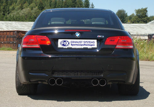 Fox Sportuitlaat BMW E93 M3 Cabriolet - Super Sound Achterdemper rechts/links - 2x90 Type 10 rechts/links