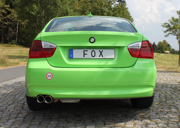 Fox Sportuitlaat BMW E90/91/92 - 330i Achterdemper - 2x80 Type 24
