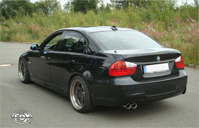 Fox Sportuitlaat BMW E90/91/92 - 325d/ 330d Achterdemper - 2x80 Type 25