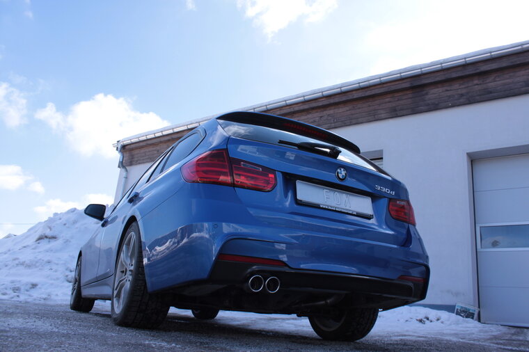 Fox Sportuitlaat BMW F30/31 - 330d Achterdemper dwarsuitgang links - 2x76 Type 16 links