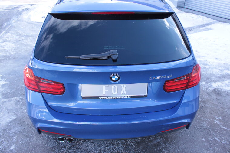 Fox Sportuitlaat BMW F30/31 - 330d Achterdemper dwarsuitgang links - 2x76 Type 16 links